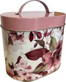 Smukee Doboz fedővel Fém virágmintás 14,5 x 10 x 15,8 cm