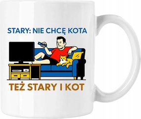 Régi Macska Humor Bögre Fehér 330ml