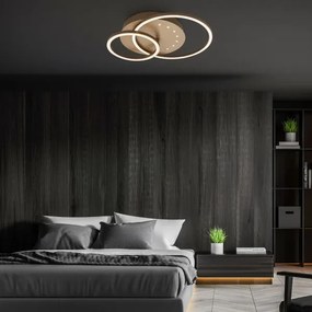 Brilo - dimmelhető LED mennyezeti lámpatest LED/26W/230V 3000K barna