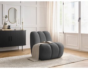 Sötétszürke buklé fotel Janissaire – Bobochic Paris