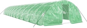 vidaXL zöld acélvázas melegház 110 m² 22 x 5 x 2,3 m