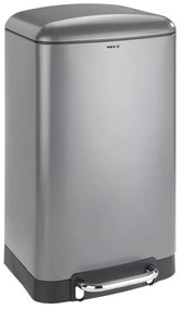 Pedálos rozsdamentes szemetes, 30 l - Wenko