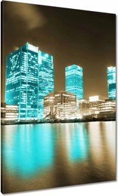 Vászonkép 70x100 Kék felhőkarcolók London