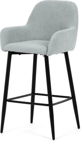 Barová židle, modrá, látka,AUB-V4009 BLUE6