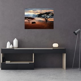 Kép - Serengeti Nemzeti Park, Tanzánia, Afrika (üvegen) (70x50 cm)