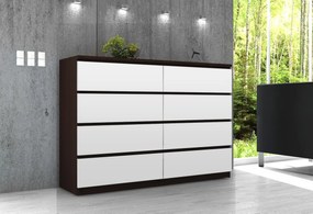 Komód Keanu III (wenge + fehér). Akció -15%. 1068681