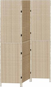 vidaXL Szobaelválasztó Bézs 147 x 180 cm polirattan