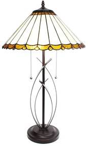 Tiffany asztali lámpa Bézs Barna 69 cm