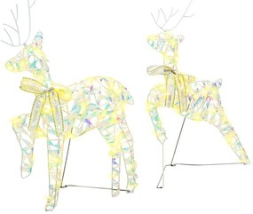 LED rénszarvasok 80 LED-del 4 pcs Többszínű PET