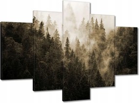 Festmények 150x105 Tájkép Szépia Hegyek Köd