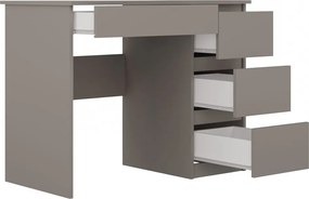 Mijas íróasztal jobb oldali tárolókkal, 98x76x51 cm, agyag színű