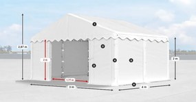 Raktárcsarnok 3x4x2m Comfort PE 240g