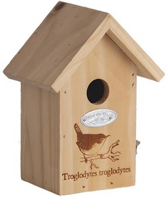 Fa madárház ökörszem mintával, 20 cm