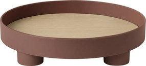 Muuto Platform Kerek Tálca 30 cm Sötétvörös