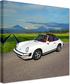 Vászonkép 20x20 Fehér Porsche