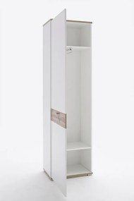 Nia gardrób szekrény wotan tölgy, fehér balos 58 x 205 cm