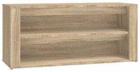 sonoma tölgy színű szerelt fa cipőtartó 100x35x45 cm