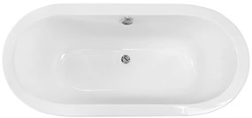 Besco Victoria ovális fürdőkád 160x75 cm ovális fehér #WKV-160-WZS