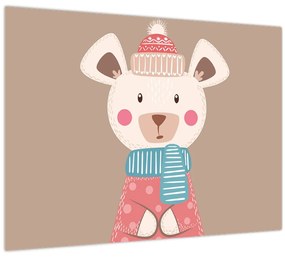 Kép - Egér sállal (70x50 cm)