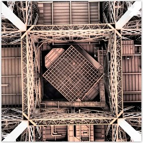 Poszterek 100x100 Párizs Eiffel-torony