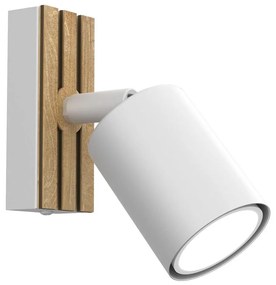 Luminex Fali spotlámpa TERRA 1xGU10/8W/230V fehér/tölgy LU9976A