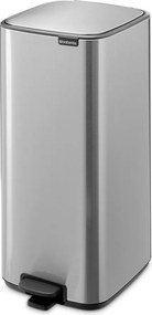 Matt ezüstszínű acél pedálos szemetes 30 l Bo – Brabantia