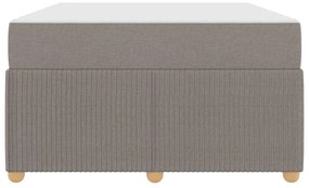 Ágykeret matraccal matracmal Tópszínű 120 x 190 cm szövet