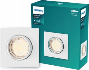 Süllyesztett halogén süllyesztett Led lámpatest GU10 mozgatható Peridot Philips