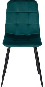 Türkíz Bársony Étkezőszék. PERU Belföldi Raktárról