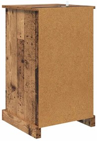 vidaXL Éjjeliszekrény fiókkal Öreg fa 39 x 39 x 67,5 cm Faanyag