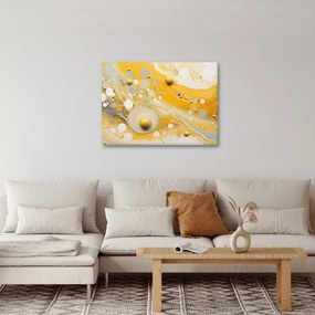 Kép - Absztrakt háttér arany díszítéssel (70x50 cm)