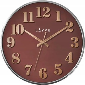 Lavvu Piros fa utánzatú falióra