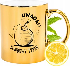 Prémium Arany Fényes Bögre Ajándék Nyomtatott Fénykép