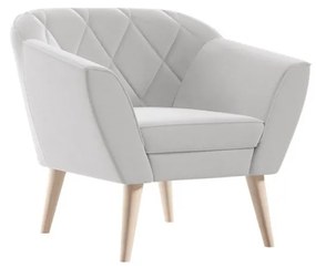 SPILDRA skandináv stílusú fotel - világosszürke