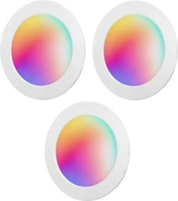 Aigostar-SZETT 3x LED RGBW dimmelhető süllyeszthető lámpatest MESH 15W/230V 2700K-6500K átm.17cm