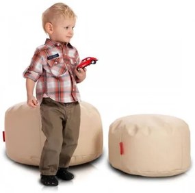 Babzsák Classic S világos krém 75L eco-bőr Tiahome
