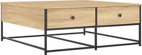 vidaXL sonoma tölgy színű szerelt fa dohányzóasztal 100 x 99 x 40 cm
