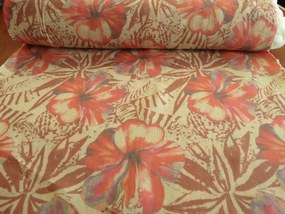 Mg Tk függöny Len X9 Sárgabarack Virágok 160cm lengyel 2,9m