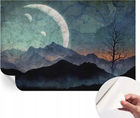 Öntapadós Dekoratív Fotótapéta Hálószobába Éjszakai tájkép 104x70 cm