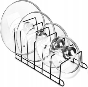 Állvány Fedél Tányérok Konyhai rendszerező Fekete Fém Fiókos szekrény