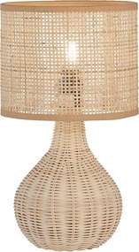 Fischer & Honsel skandináv boho asztali lámpa nature természetes fa fhl50733
