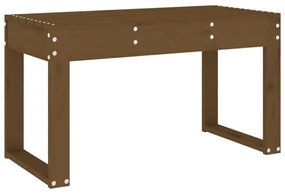 mézbarna tömör fenyőfa kerti pad 80 x 38 x 45 cm