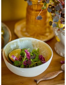 Krémszínű kőedény tálka szett 4 db-os 525 ml Lacey – Bloomingville