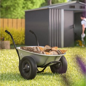 Gardebruk® Kerti talicska 100 l - ezüst