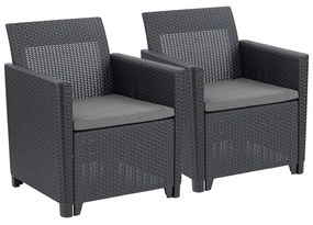Claire duo műrattan kerti fotel