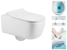 Mexen STELLA, függő WC + ülőke, 51 x 35 cm, fehér, 3368XX00 + 39080100