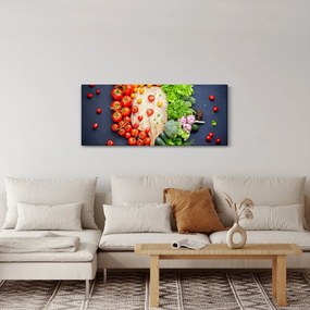 Kép - Zöldséggel teli asztal (120x50 cm)
