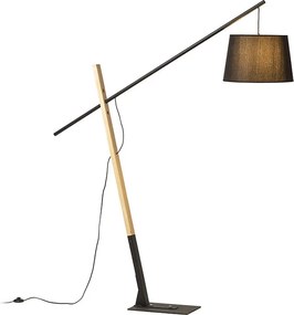 RENDL DANTE stojanová černá dřevo 230V LED E27 15W