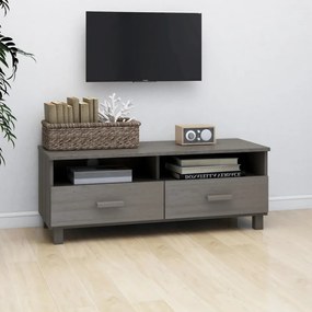 HAMAR világosszürke tömör fenyőfa TV-szekrény 106 x 40 x 40 cm