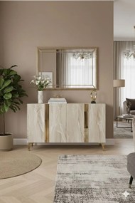 Anka 120 - White, Travertine, Gold